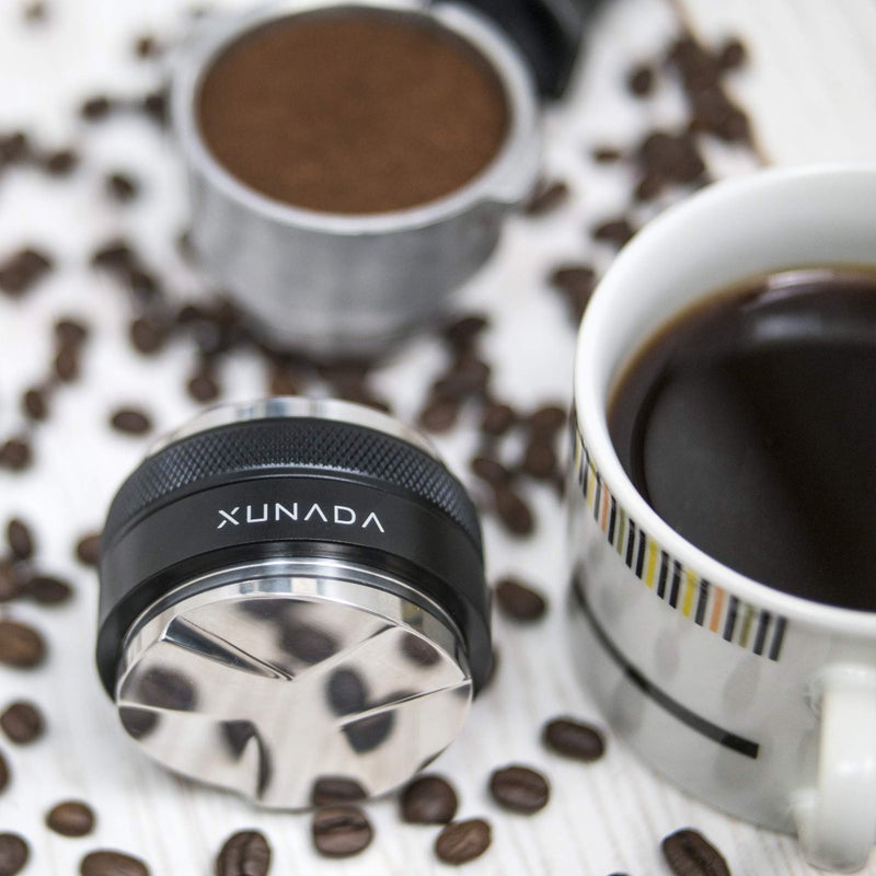 X XUNADA 53.3mm Coffee Distributor & Tamper, Works with all 54mm Portafilters, Espresso Hand Tampers, 2-in-1 Adjustable Espresso Distribution Leveler & Tamping Tool - Image 5